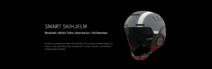 Smart skihjelm med bluetooth